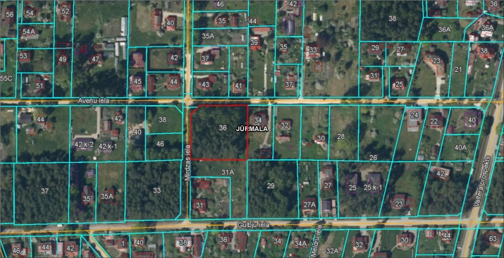 Sludinājumi. Pārdod lielu, regulāras formas zemes gabalu Jūrmalā, Valteros savrupmāju apbūves teritorijā.   Uz Cena: 109000 EUR Foto #2