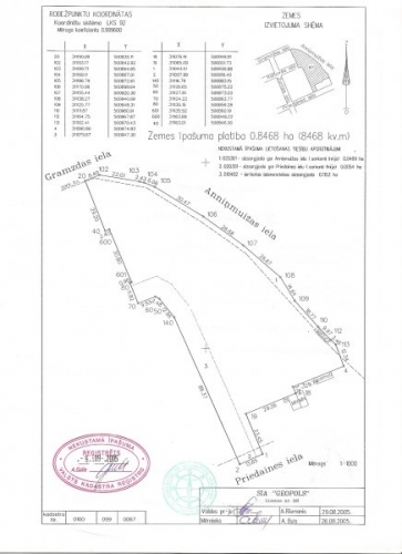 Объявление. Apbūves gabals Anniņmuižas un Gramzdas ielu krustojumā.  Platība: 8468 m2.  Jauktas apbūves statuss Цена: 500000 EUR Foto #5