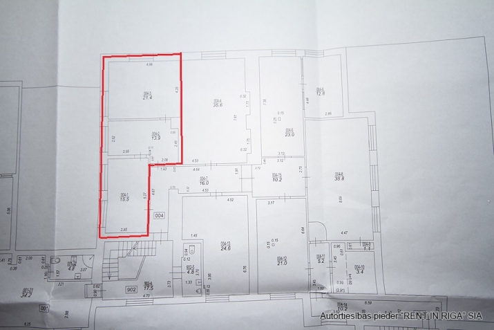 Sludinājumi. Biroju un SPA centra ēkā iznomājam gaišas telpas.  Ēkas 2. stāvs, 3 kabineti,(2 no tiem izolēti).  Cena: 356 EUR/mēn Foto #8