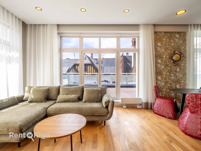 Sludinājumi. Ekskluzīvs dzīvoklis jaunā projektā ar plašu terasi.  Dzīvoklis atrodas ēkas sestajā stāvā, to Cena: 375345 EUR Foto #4