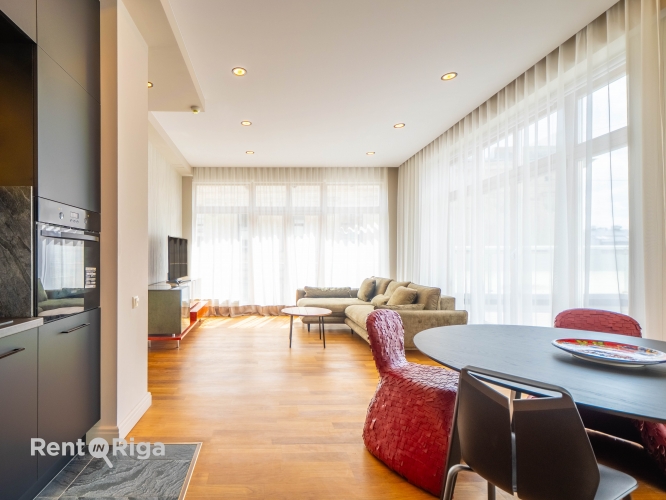 Sludinājumi. Ekskluzīvs dzīvoklis jaunā projektā ar plašu terasi.  Dzīvoklis atrodas ēkas sestajā stāvā, to Cena: 375345 EUR Foto #6