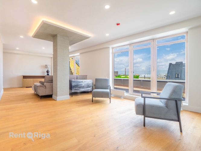 Sludinājumi. Penthauss ar plašu terasi jaunā projektā, pilsētas centrā, starp Tērbatas un Brīvības ielam. Lielie Cena: 541900 EUR Foto #4