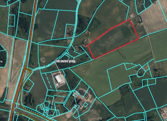 Sludinājumi. Pārdod 8.35 ha zemi rūpnieciskās apbūves teritorijā (R2).  Īpašums atrodas Bauskas raj.- Iecavas Cena: 710000 EUR Foto #1