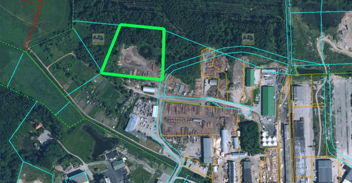 Sludinājumi. Tiek pārdoti 2 ha komerczemesTukumā, kas atrodas Tukuma pilsētas ražošanas un noliktavu teritorijā. Cena: 70000 EUR Foto #2