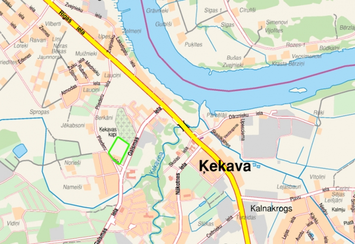 Sludinājumi. Pārdod daļu nekustamā īpašuma, zemes vienību 1.70 ha platībā Ķekavas centrā. Zemes vienību šķērso Cena: 56000 EUR Foto #3