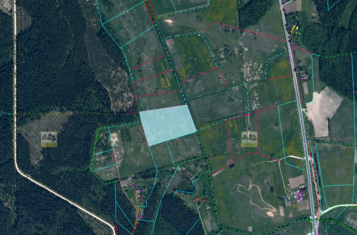 Sludinājumi. Pārdod nekustamā īpašuma daļu, zemes gabalu 3.9 ha platībā. Zemes vienība robežojas ar Ķekaviņas Cena: 17000 EUR Foto #1
