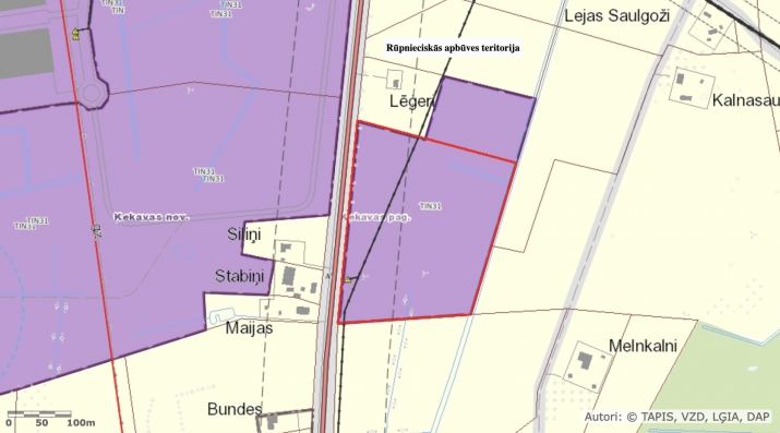 Sludinājumi. Zemes gabals Ķekavas pagastā.  + A7 šosejas malā. + Pretī \'Dominante park\'. + Rūpnieciskās apbūves Cena: 298000 EUR Foto #2