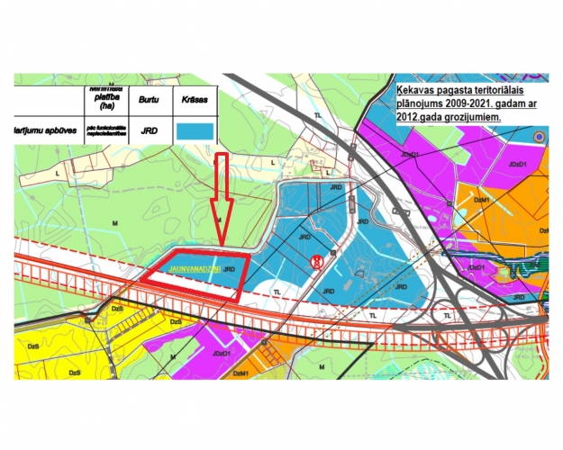 Sludinājumi. Pārdodam fasādes zemes gabalu A5 šosejas malā.  Pēc Ķekavas pagasta teritoriālā plānojuma zemes Cena: 2.001e+06 EUR Foto #3