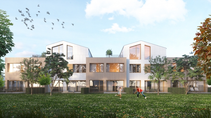 Sludinājumi. Zeme klusā vietā Dārzciemā ar saņemtu būvatļauju rindu mājas (5 sekcijas) projektēšanai un Cena: 138600 EUR Foto #1