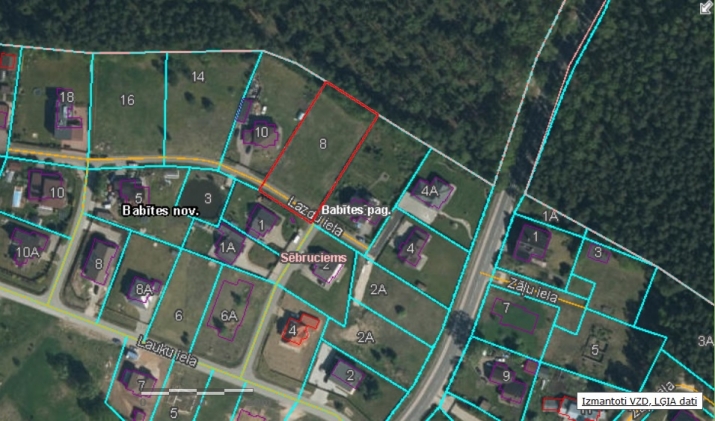 Sludinājumi. Zemes gabals skaistā priežu meža malā.  + Saules apspīdēts zemes gabals meža ielokā; + asfaltēti Cena: 122000 EUR Foto #7