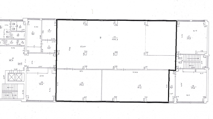 Объявление. Birojs/zāle Pļavniekos.  + 7. stāvs. + Platība sastāv no zāles un divām palīgtelpām. + Wc Цена: 1448 EUR/мес. Foto #6