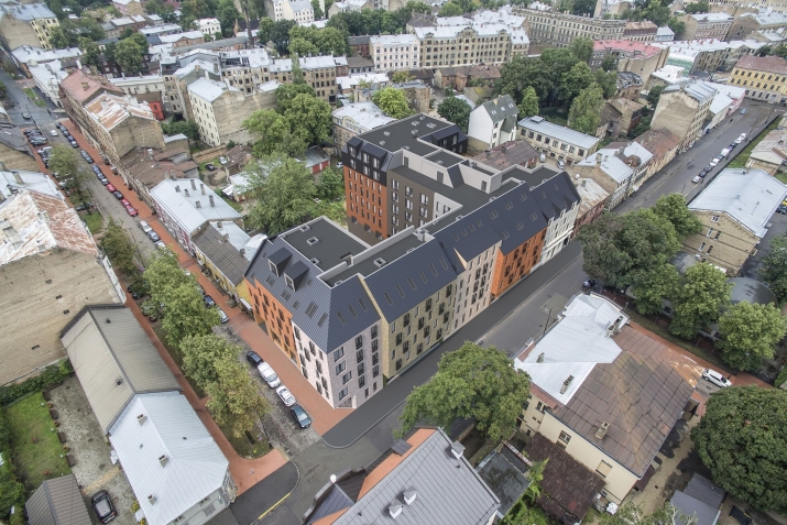 Объявление. Pilnībā saskaņots īres nama jaunbūves būvprojekts.  + Sagatavots būvlaukums + rets tehniskais Цена: 1.6e+06 EUR Foto #1