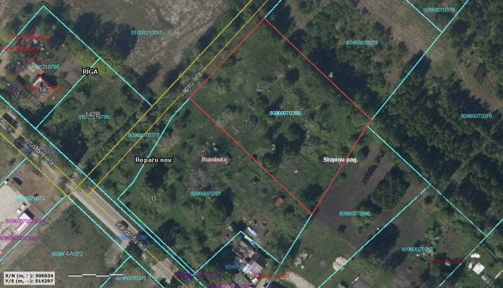 Sludinājumi. Apbūves zeme rūpnieciskās apbūves zonējumā Ropažu novada, Stopiņu novadā Rumbulā.  Saskaņā ar spēkā Cena: 186375 EUR Foto #6