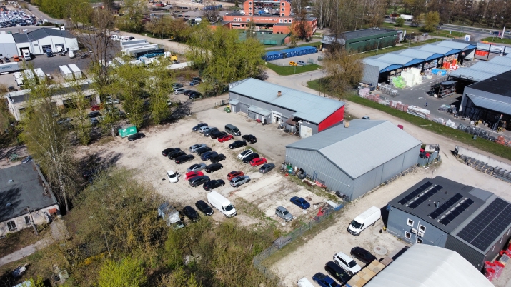 Sludinājumi. Servisa ēka, veikala/biroja ēka un teritorija Rumbulā.   Abu ēku GBA 1084 m2. Zemes platība īpašumā Cena: 1e+06 EUR Foto #4