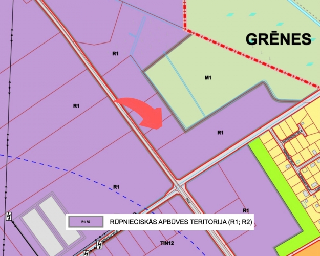 Sludinājumi. Tiek piedāvāts rūpnieciskās apbūves zemesgabals, Olainē!  Zemesgabala kopējā platība ir 12000 m2, Cena: 120000 EUR Foto #7