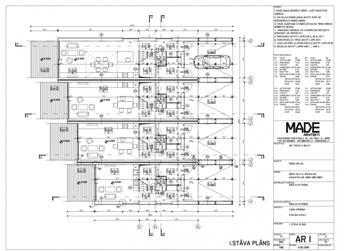 Sludinājumi. Tiek tirgots zemes gabals ar saskaņotu projektu četru sekciju rindu mājām.  + Meža ielokā, klusā un Cena: 68890 EUR Foto #8