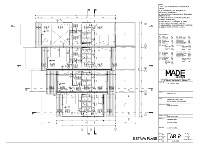 Sludinājumi. Tiek tirgots zemes gabals ar saskaņotu projektu četru sekciju rindu mājām.  + Meža ielokā, klusā un Cena: 68890 EUR Foto #9