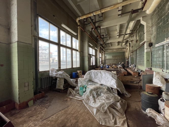 Sludinājumi. Ražotne vai noliktava tuvajā Purvciemā. Platība 843.8 m2. WC ir koplietošanā. Griestu augstums Cena: 886 EUR/mēn Foto #5