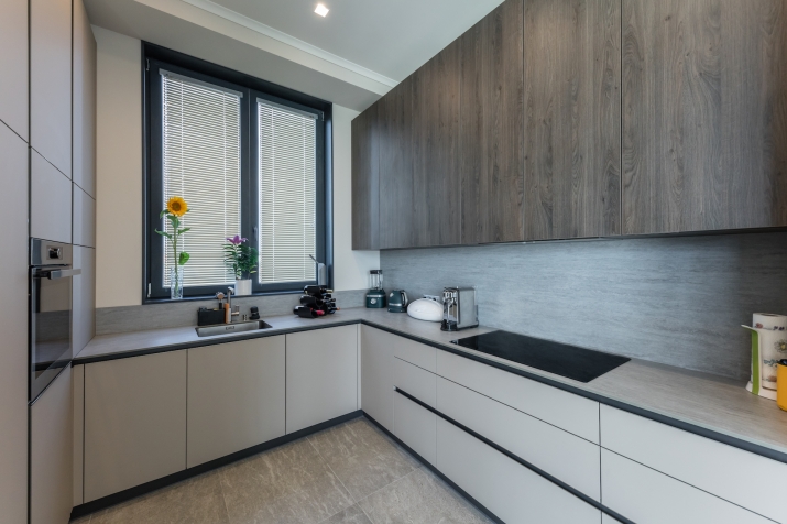 Sludinājumi. Tiek izīrēta moderna, aprīkota privātmāja Piņķos, kluba tipa ciematā Saliena. Ciemats ar vairākiem Cena: 3600 EUR/mēn Foto #4