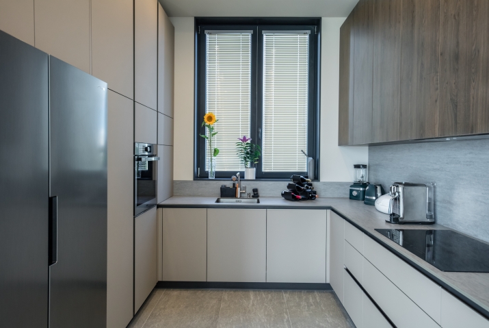 Sludinājumi. Tiek izīrēta moderna, aprīkota privātmāja Piņķos, kluba tipa ciematā Saliena. Ciemats ar vairākiem Cena: 3600 EUR/mēn Foto #5