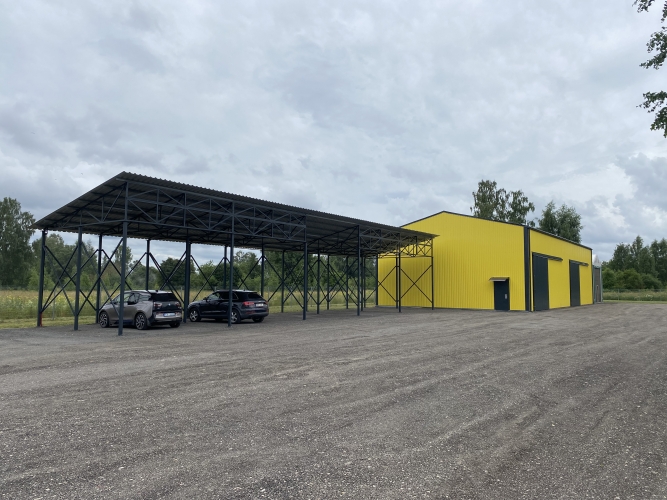 Sludinājumi. Noliktavas, ražošanas telpas Rumbula. Ēkas jaunas, tikko nodotas ekspluatācijā.  + Angārs 244m2 Cena: 4000 EUR/mēn Foto #5