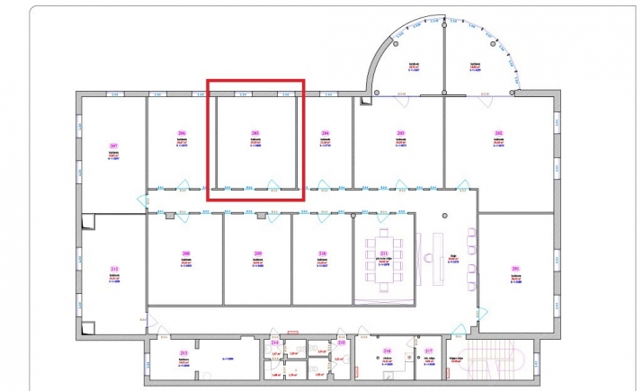 Sludinājumi. Piedāvājumā biroja telpas Tērbatas iela 74a.  + 2. stāvs; + Lieliska lokācija pilsētas centrā; + Cena: 370 EUR/mēn Foto #9