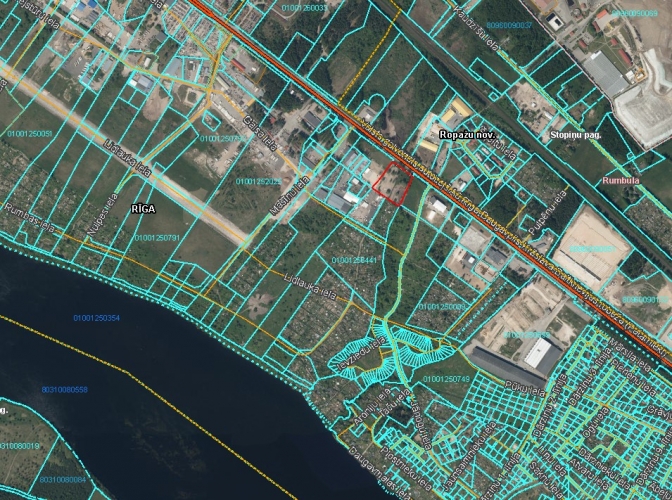 Sludinājumi. Zemes gabals Rumbulā - Latgales ielas malā.  Apbūve stāvu skaits: līdz 6; Apbūves intensitāte: līdz Cena: 872430 EUR Foto #6