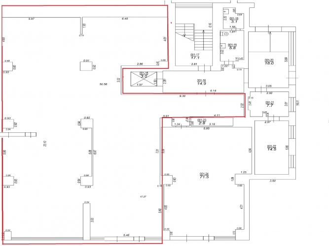 Sludinājumi. Piedāvājumā telpas Ķengaragā.  + 1. stāvs. + Lieli skatlogi. + Nomniekam iespēja izbūvēt savu ieeju Cena: 3000 EUR/mēn Foto #5