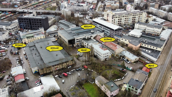 Объявление. Pārdod noliktavu un ražošanas ēku kompleksu Centrā, Barona un Zemitāna ielu krustojumā.  - Zemes Цена: 4.7e+06 EUR Foto #3