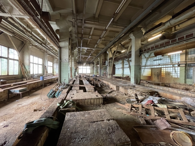 Sludinājumi. Ražotne vai noliktava tuvajā Purvciemā. Platība 633 m2. WC ir koplietošanā. Griestu augstums telpās Cena: 665 EUR/mēn Foto #1