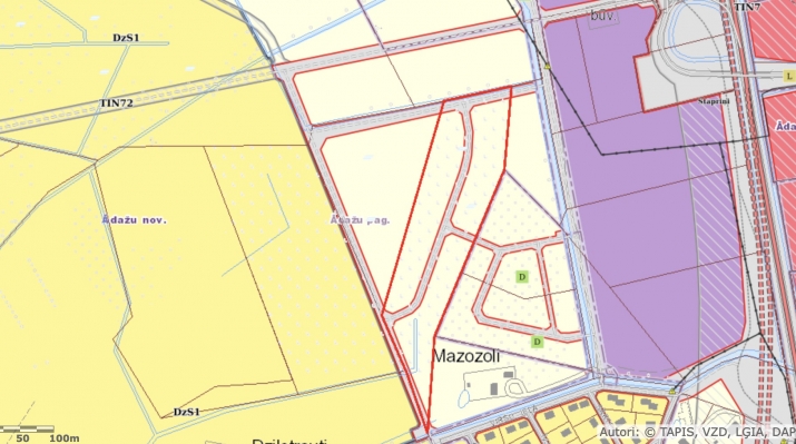 Sludinājumi. Zemes gabals Ādažu novadā \'Stapriņos\'.  Zemes gabala platība- 43600 m2; Teritorijas izmantošana- Cena: 218000 EUR Foto #3