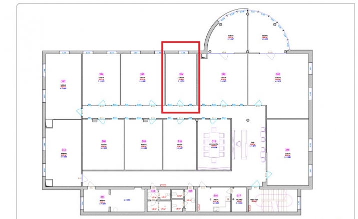 Sludinājumi. Piedāvājumā biroja telpas Tērbatas iela 74a.  + 2. stāvs; + Lieliska lokācija pilsētas centrā; + Cena: 259 EUR/mēn Foto #9