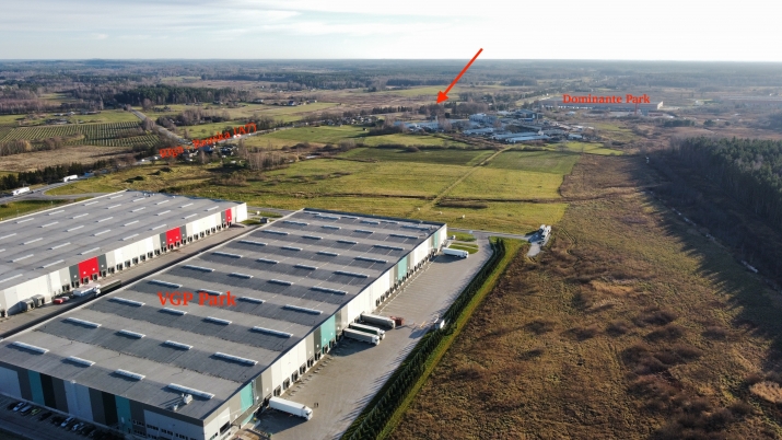 Sludinājumi. JRD - jauktas ražošanas un darījumu apbūves zeme.  Platība sastāv no diviem zemes gabaliem A Cena: 1.2e+06 EUR Foto #8