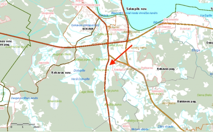 Sludinājumi. JRD - jauktas ražošanas un darījumu apbūves zeme.  Platība sastāv no trīs zemes gabaliem A (2.8ha), Cena: 1.6e+06 EUR Foto #9