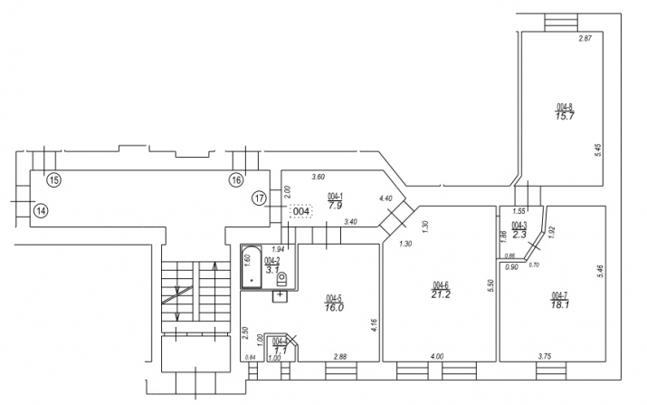 Sludinājumi. Piedāvājumā dzīvokļi Rīgas centrā. Īpašumam divas ēkas fasādes un pagalma.  Trīsistabu dzīvoklis ar Cena: 157990 EUR Foto #4
