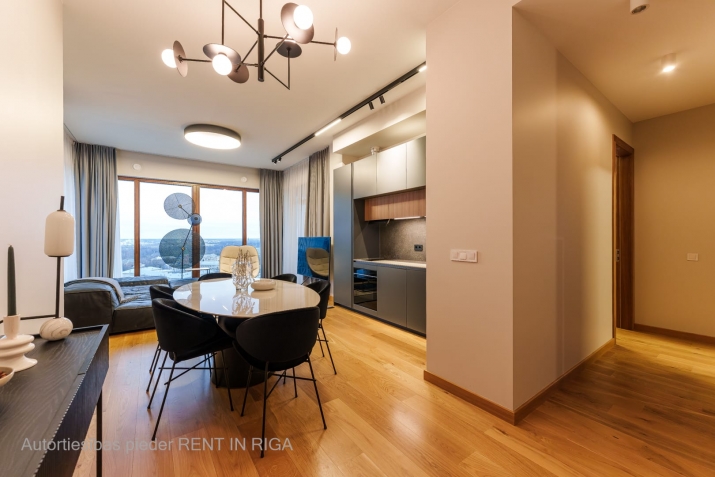 Sludinājumi. Tiek pārdots dzīvoklis 19. stāvā ar fantastisku skatu uz Vecrīgu, Daugavu un Vanšu tiltu.  Cena: 515220 EUR Foto #5