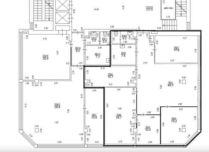 Sludinājumi. Birojs Purvciemā.  Birojs izvietots ēkas 3. stāvā (ēka aprīkota ar liftu).  Platība sastāv no Cena: 754 EUR/mēn Foto #7