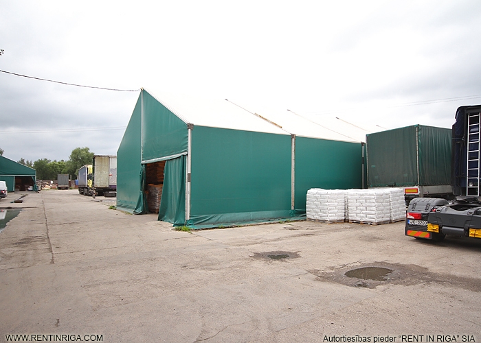 Sludinājumi. Tenta angāra noma industriālajā parkā Jurkalnes ielā.  Bez apkures 300 m2.  Dazīvā apsardze + Cena: 540 EUR/mēn Foto #1