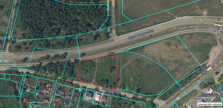 Объявление. Iegādei tiek piedāvāts zemes gabals vienā no straujāk augošajām vietām Rīgā.  Zemesgabals atrodās Цена: 658440 EUR Foto #2