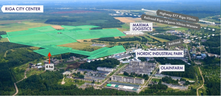 Sludinājumi. Ražošanas zeme ar asfaltētu piebraucamo ceļu.  Rūpnieciskās apbūve teritorija (R1).  Atļautā Cena: 208000 EUR Foto #1