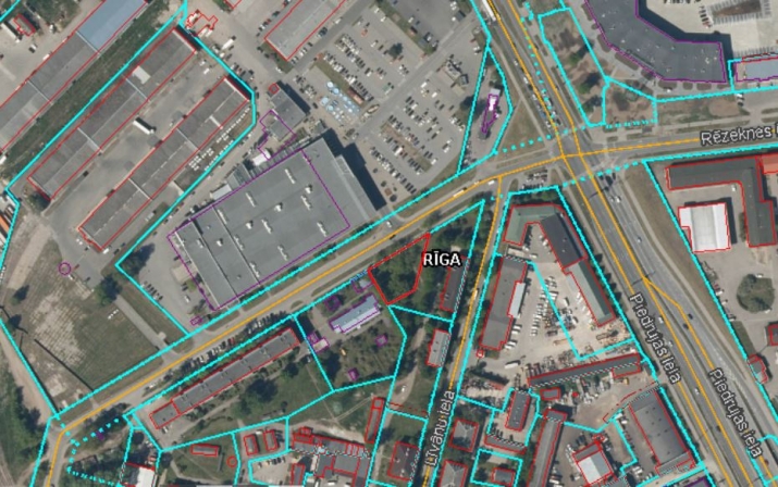 Sludinājumi. Iegādei pieejams zemes gabals Krasta masīvā, jauktas centra apbūves teritorijā.   Zemesgabals ar Cena: 61900 EUR Foto #2