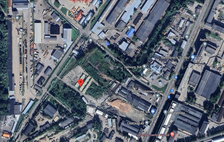 Sludinājumi. Nomai tiek piedāvāts zemes gabals Ilzenes ielā.  + Vilciena pievads; + rampa un panduss vilcienu Cena: 3600 EUR/mēn Foto #8