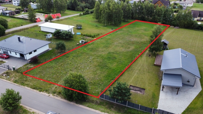 Sludinājumi. Apbūves zeme  privātmāju rajonā Jaunolainē. Zemes gabala platība 2802 m2, regulāra taisnstūra Cena: 57000 EUR Foto #1