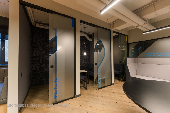 Sludinājumi. Biroja telpas E. Birznieka - Upīša ielā 21.  + Gaumīgi un kvalitatīvi iekārtotas un uzreiz pieejams Cena: 3300 EUR/mēn Foto #5