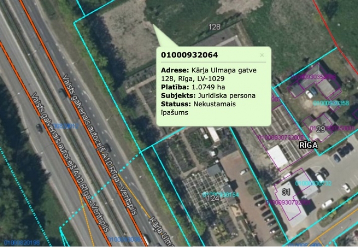 Sludinājumi. Zemes gabals K. Ulmaņa gatves pirmajā līnijā! Nomai tiek piedāvāts zemes gabals ar kopējo platību Cena: 6768 EUR/mēn Foto #9
