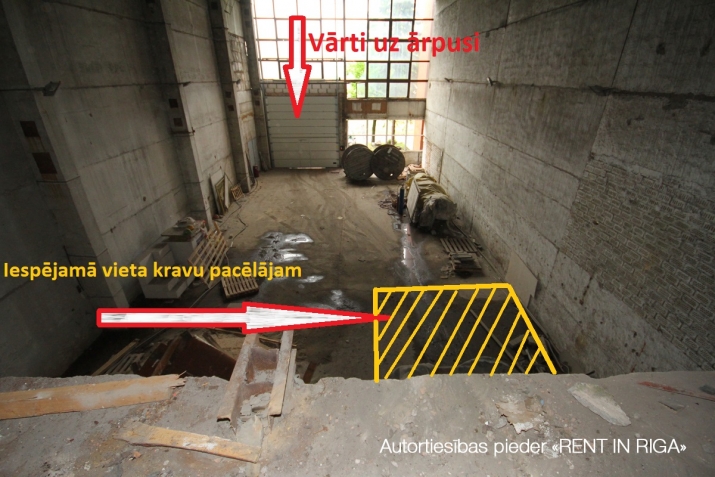 Sludinājumi. Plašas, gaišas ražošanas telpas ar biroju, garderobēm, dušām, WC.  Lokācija: Uriekstes iela 4a, Cena: 2500 EUR/mēn Foto #8