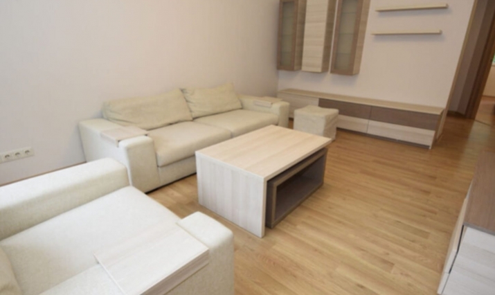 Sludinājumi. Studio tipa dzīvoklis ar balkonu pie Mežaparka.  Dzīvoklī ir viesistaba, kas apvienota ar virtuvi, Cena: 76000 EUR Foto #3