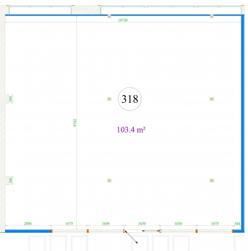 Объявление. Iznomā modernu biroju ar saglabātu koka bēniņu arhitektūru.  Atvērts plānojums. Stiklotas durvis un Цена: 930 EUR/мес. Foto #6