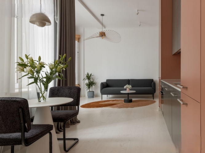 Объявление. Очаровательная 2-комнатная квартира на улице Гертрудес, 77.  Эта красиво отремонтированная квартира Цена: 950 EUR/мес. Foto #3