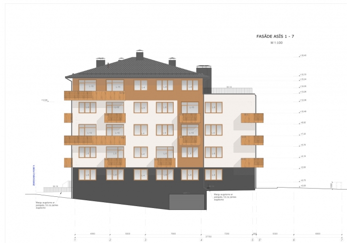 Sludinājumi. Zeme ar būvprojektu četru stāvu ēkas būvniecībai.  Divi zemes gabali:  1. 01001212262 - 1462m2 2. Cena: 195000 EUR Foto #5